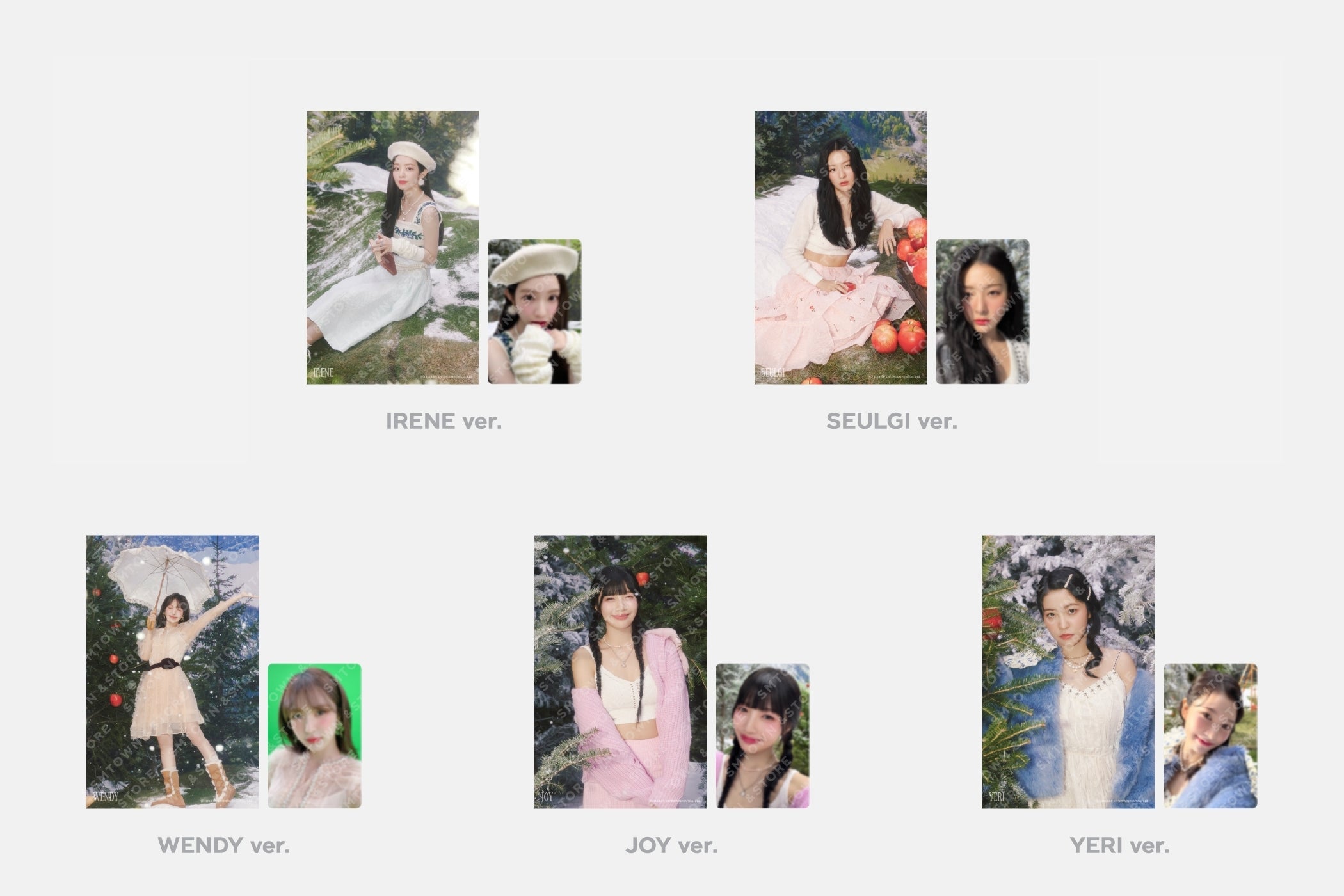 Red Velvet アイリーン IRENE smcu 4×6 フォト トレカ Irene Official Photocard Red Velvet 2022 Winter SMTown SMCU