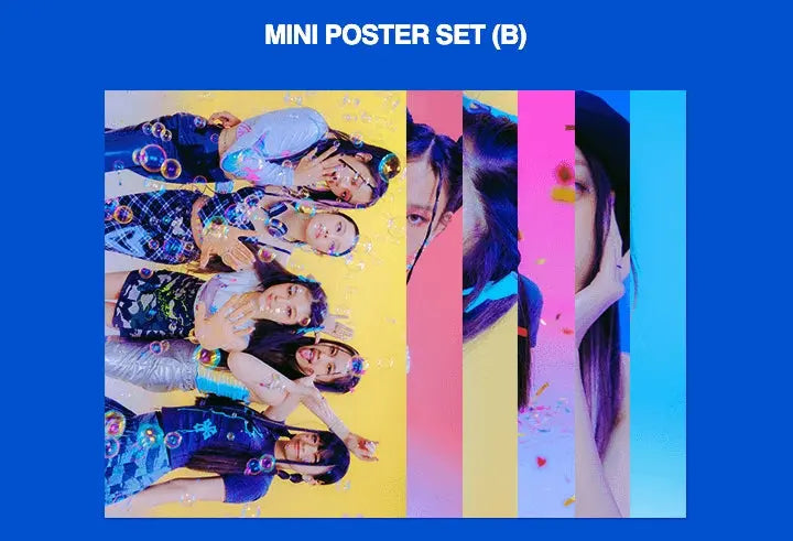 NewJeans NJ MINI POSTER SET B ポスター NewJeans - Mini Poster Set Ver. 2 - HALLYUSUPERSTORE