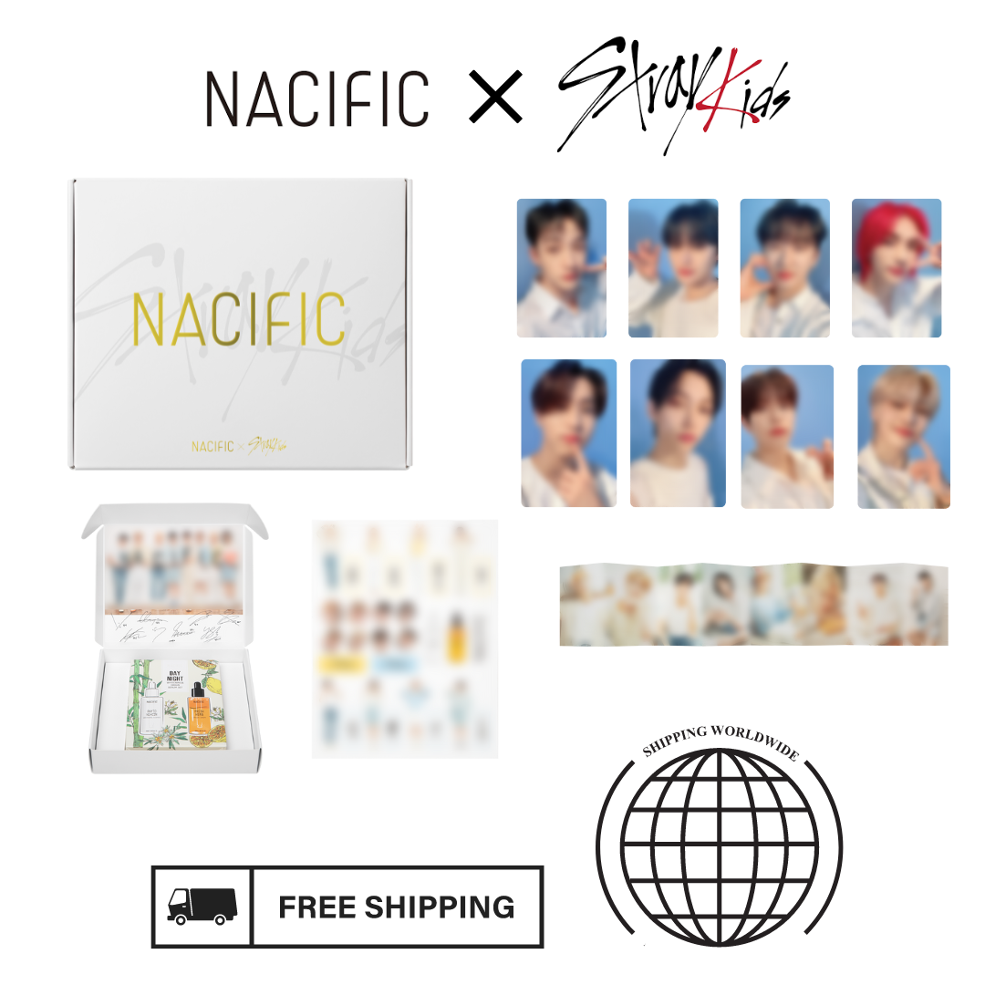Stray kids X NACIFIC - COLLABO BOX + Official Photocards Set (8EA) - HALLYUSUPERSTORE