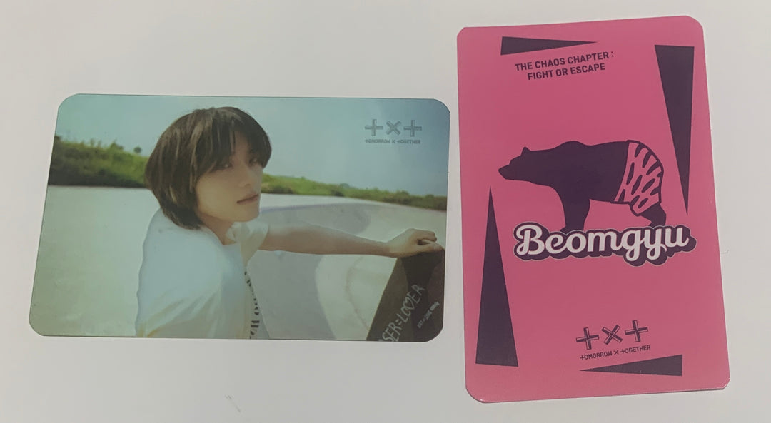 TXT '탈출의 사투리' - 뮤직코리아 예약판매 특전 투명 포토카드 + 스티커 세트