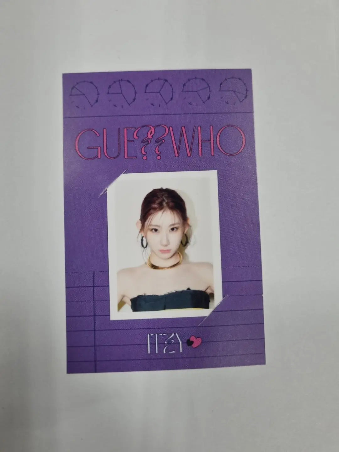 ITZY Withdrama Fansign event Winner ID Picture Set