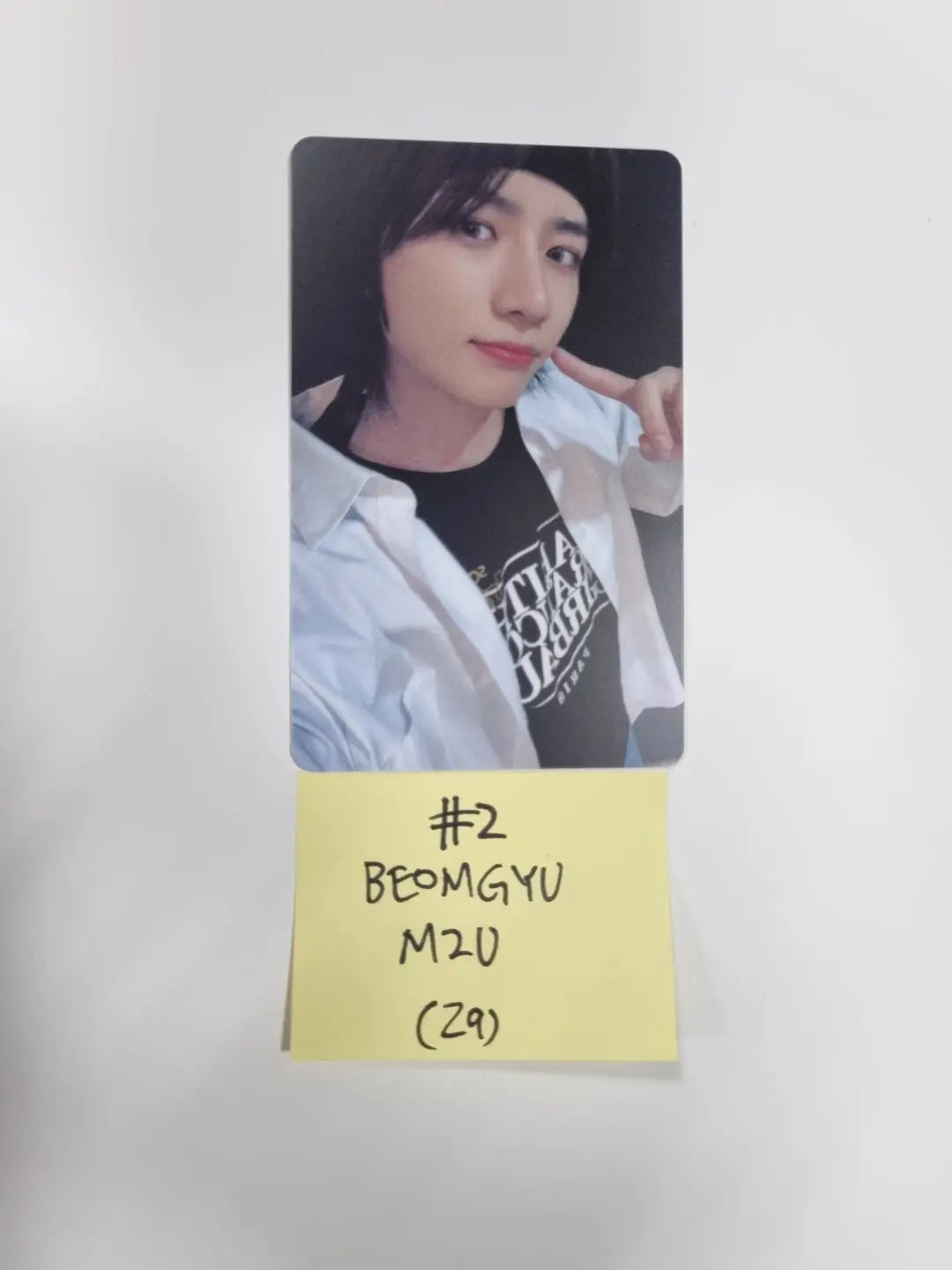 TXT サイン freez TXT FREEZE Autograph Limited Photo Ticket Yeonjun Soobin