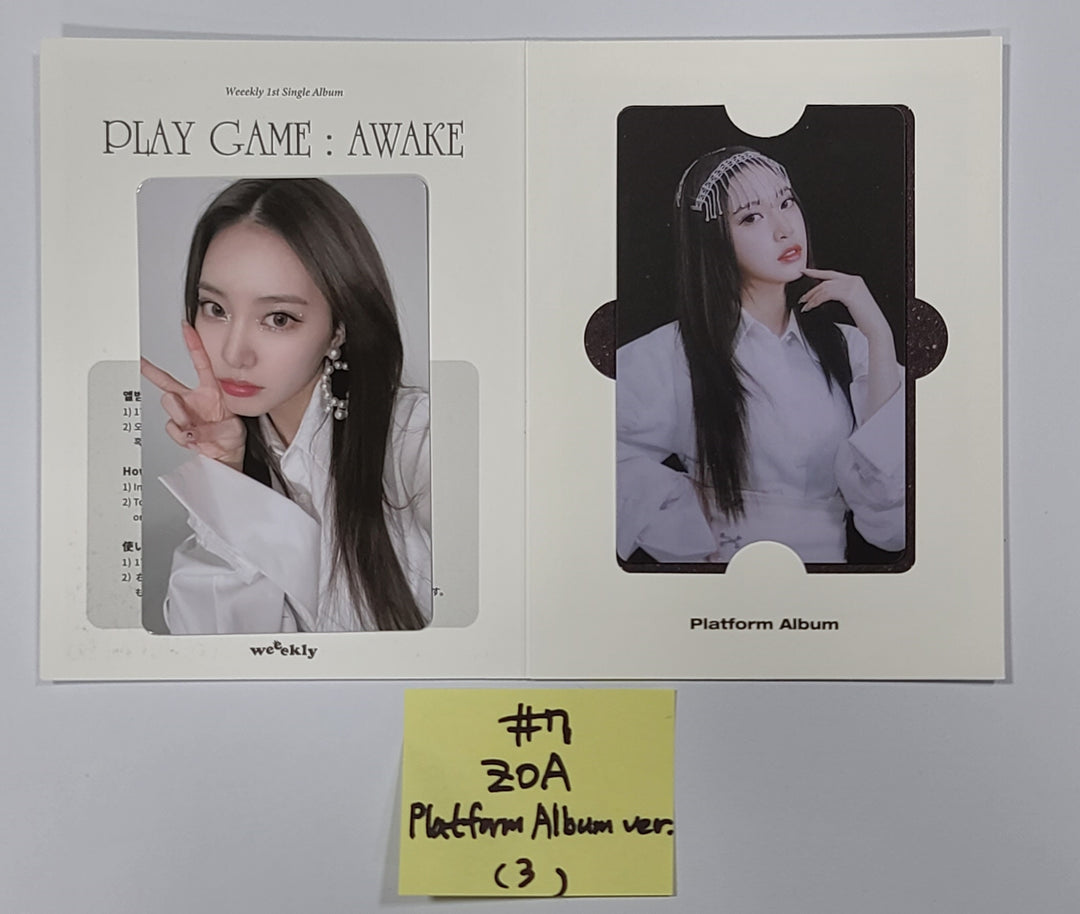 Weeekly "Play Game : AWAKE" - Official Photocard, Card Holder & PVC Photocard Album [Platform Ver.]