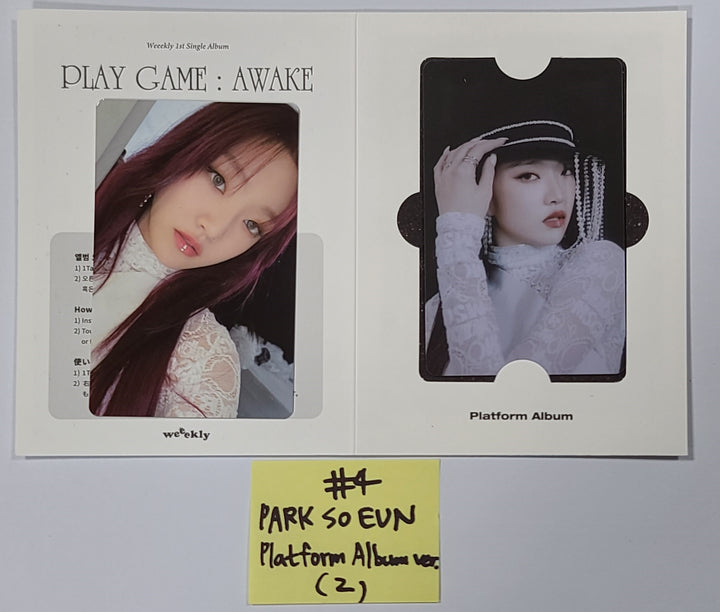 Weeekly "Play Game : AWAKE" - Official Photocard, Card Holder & PVC Photocard Album [Platform Ver.]