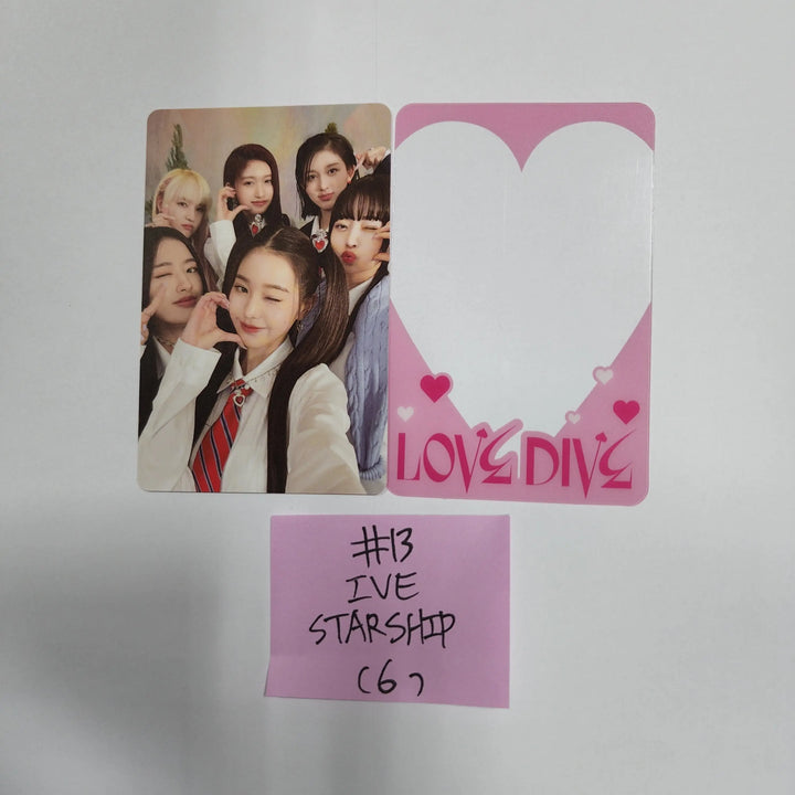 IVE 'LOVE DIVE' 2nd Single - Starship Square Pre-Order Benefit Photocard - HALLYUSUPERSTORE