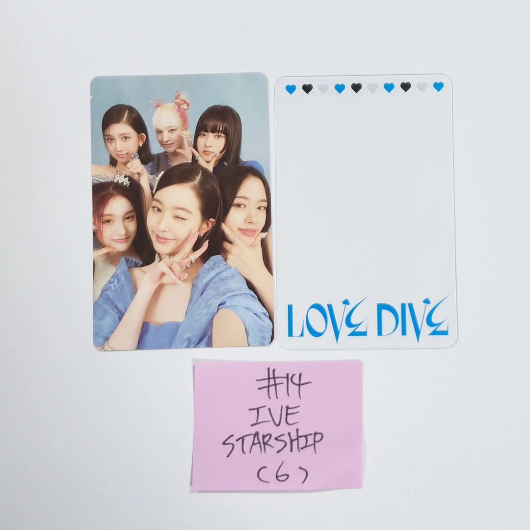 IVE 'LOVE DIVE' 2nd Single - Starship Square Pre-Order Benefit Photocard - HALLYUSUPERSTORE