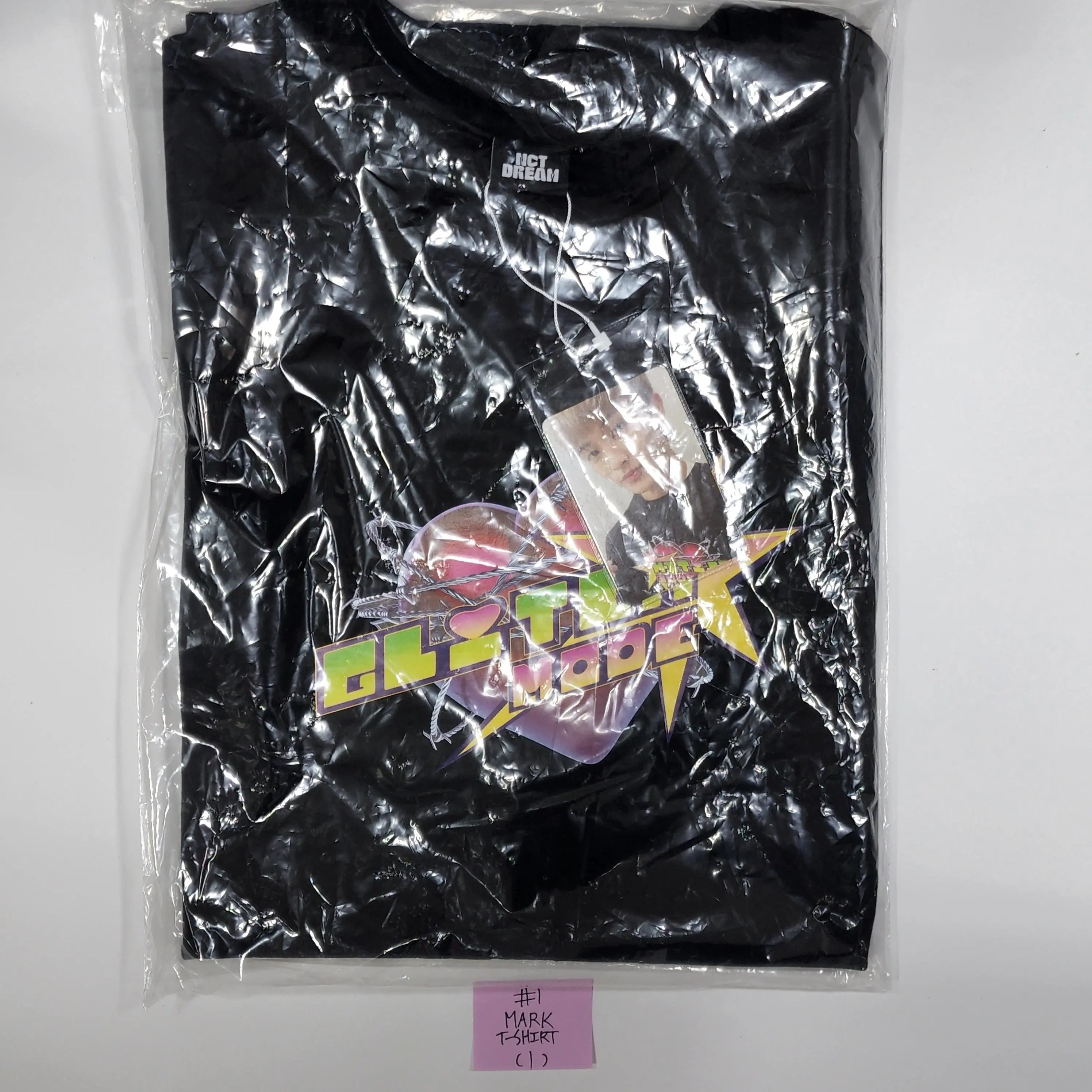 Jaemin glitch mode pop up online shirt with photocard