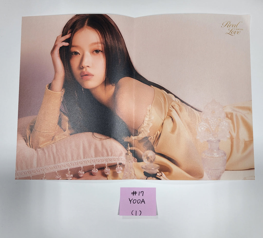 Oh My Girl 'Real Love' - Limited Edition Official Photocard, Folded Poster [Love Bouquet Ver.]
