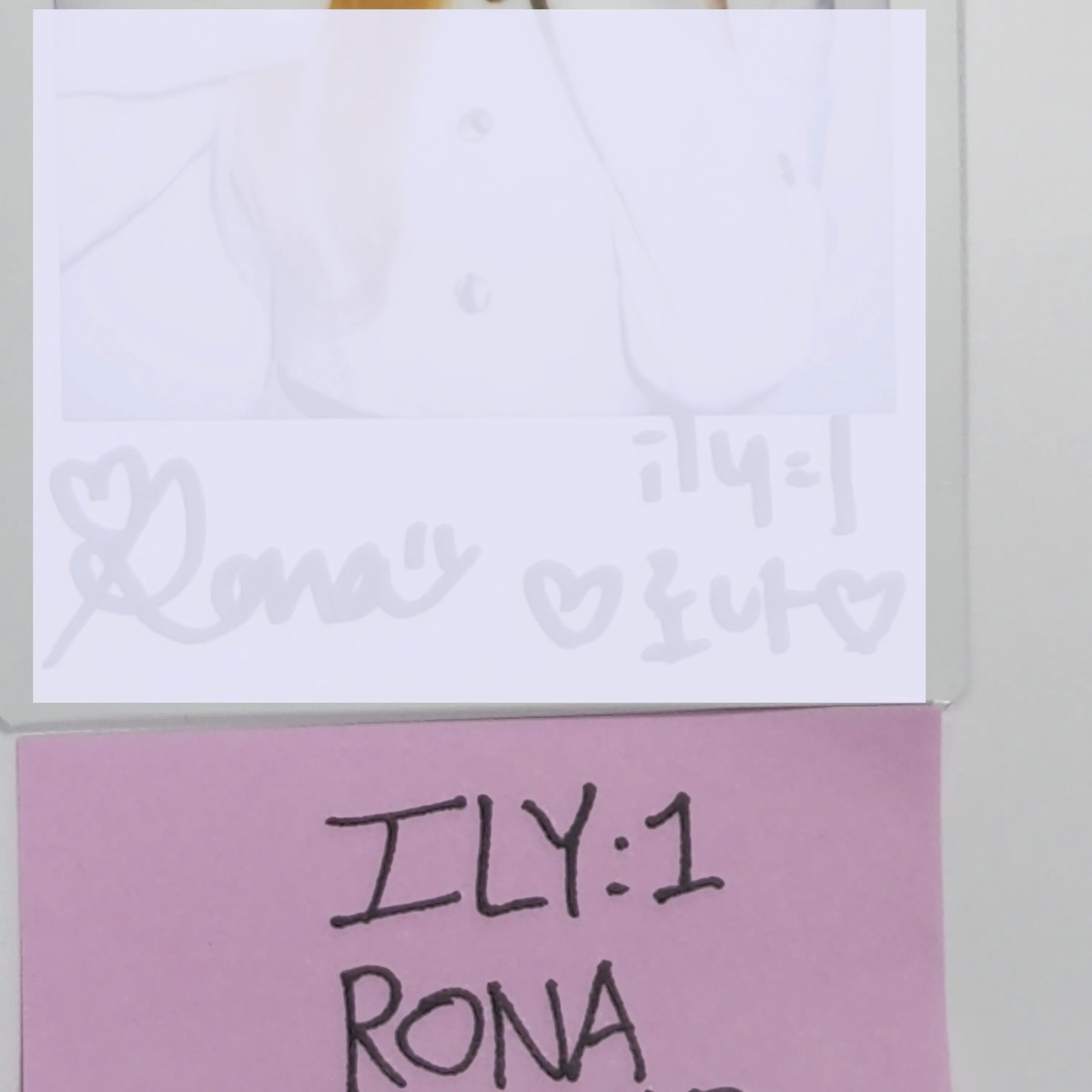 Retailer ily:1 Rona Signed Polaroid