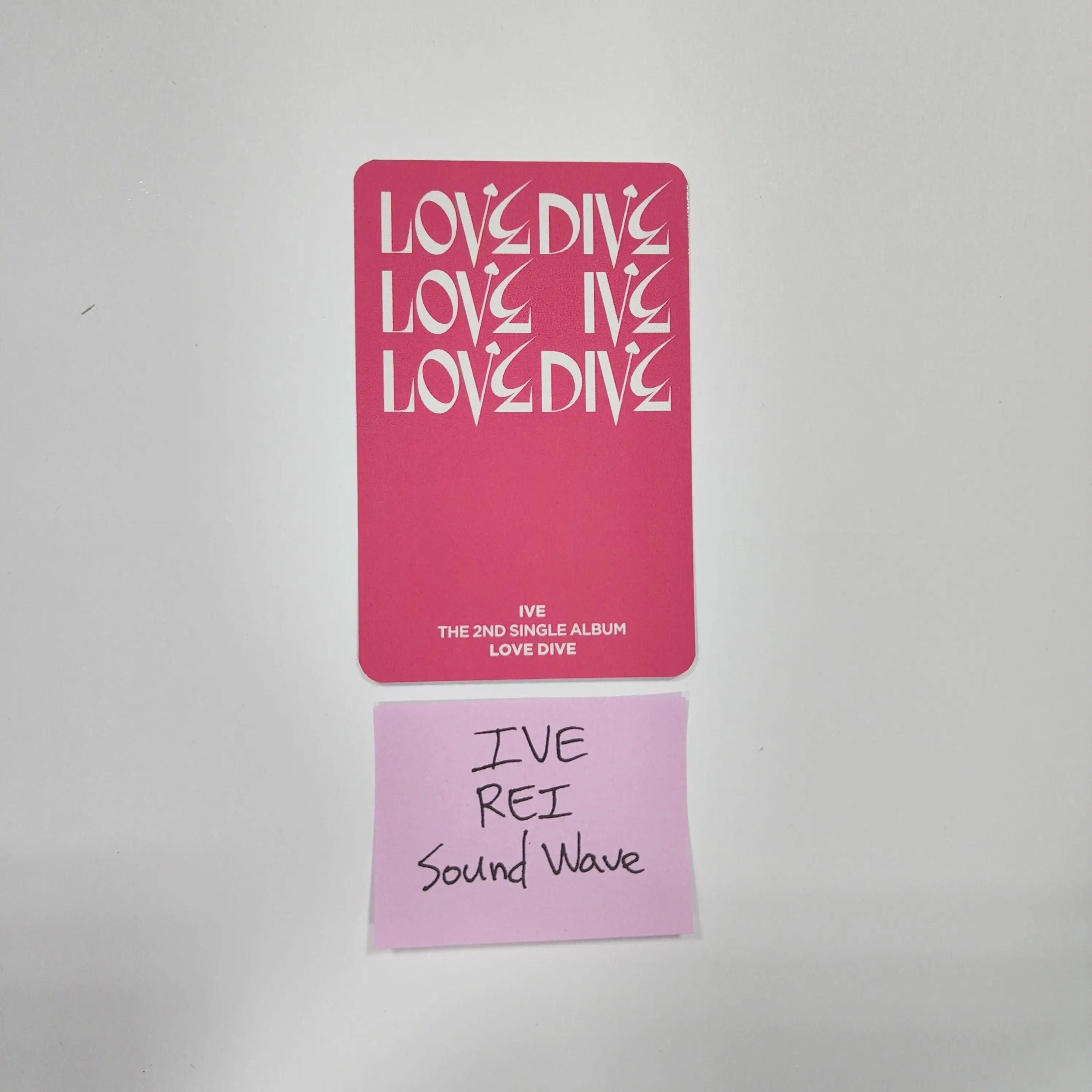 Rei (Of IVE) 'LOVE DIVE' 2nd Single - Hand Autographed(Signed