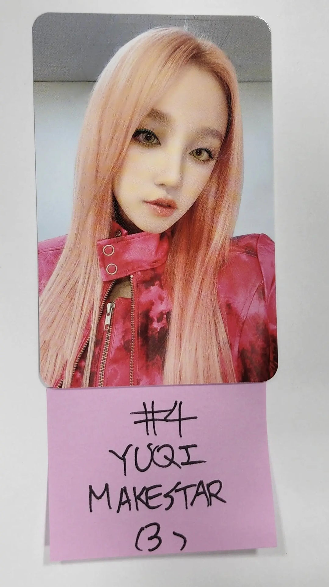 (g) I-DLE "I NEVER DIE" - Makestar Fansign Event Photocard Round 2 - HALLYUSUPERSTORE
