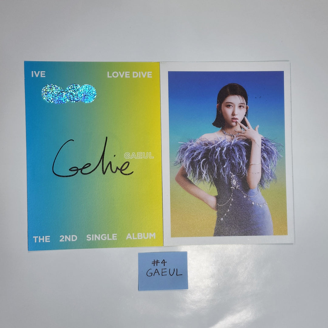 IVE ‘LOVE DIVE’ 2nd Single - A Cut Page From Fansign Event Album Photo