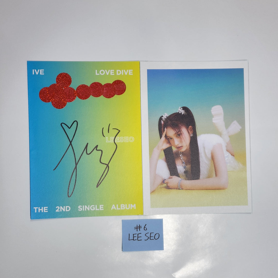 IVE 'LOVE DIVE' 2nd シングル - ファンサイン会アルバム写真のカットページ