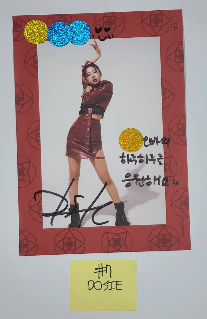 Purple Kiss 'memeM' - A Cut Page From Fansign Event Album Photo - HALLYUSUPERSTORE