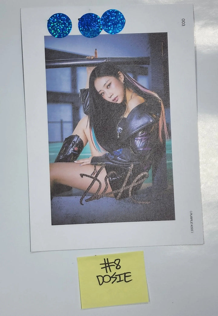 Purple Kiss 'memeM' - A Cut Page From Fansign Event Album Photo - HALLYUSUPERSTORE