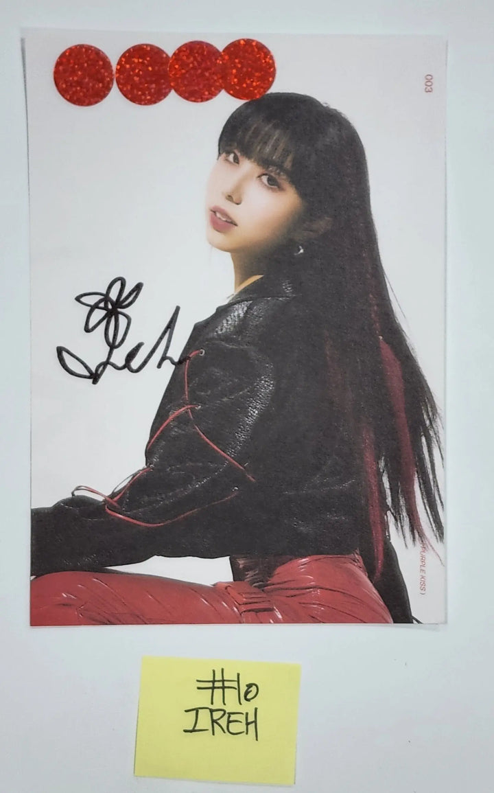 Purple Kiss 'memeM' - A Cut Page From Fansign Event Album Photo - HALLYUSUPERSTORE