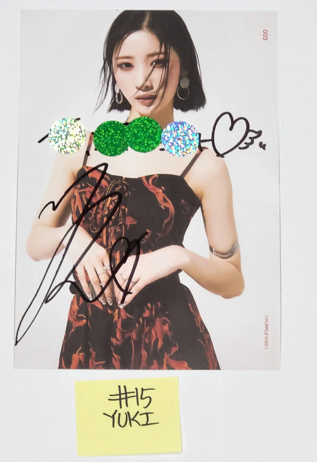 Purple Kiss 'memeM' - A Cut Page From Fansign Event Album Photo - HALLYUSUPERSTORE