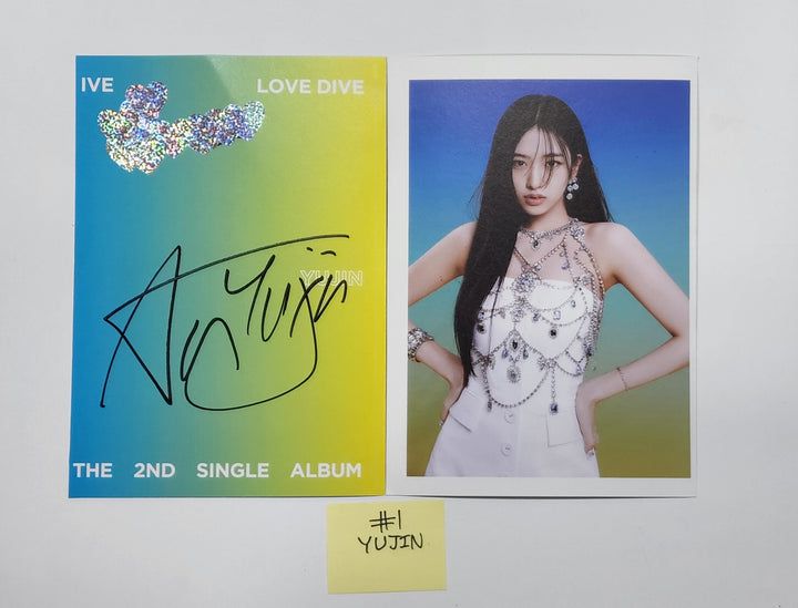 IVE ‘LOVE DIVE’ 2nd Single - A Cut Page From Fansign Event Album Photo