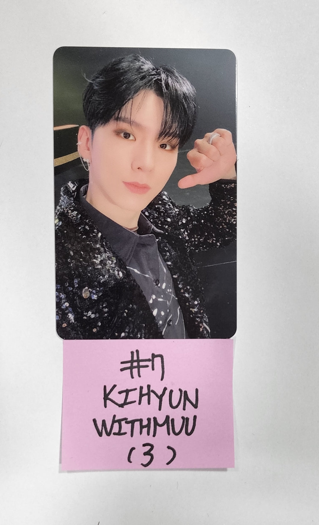 official monsta x shape of love kihyun broadcast photocard