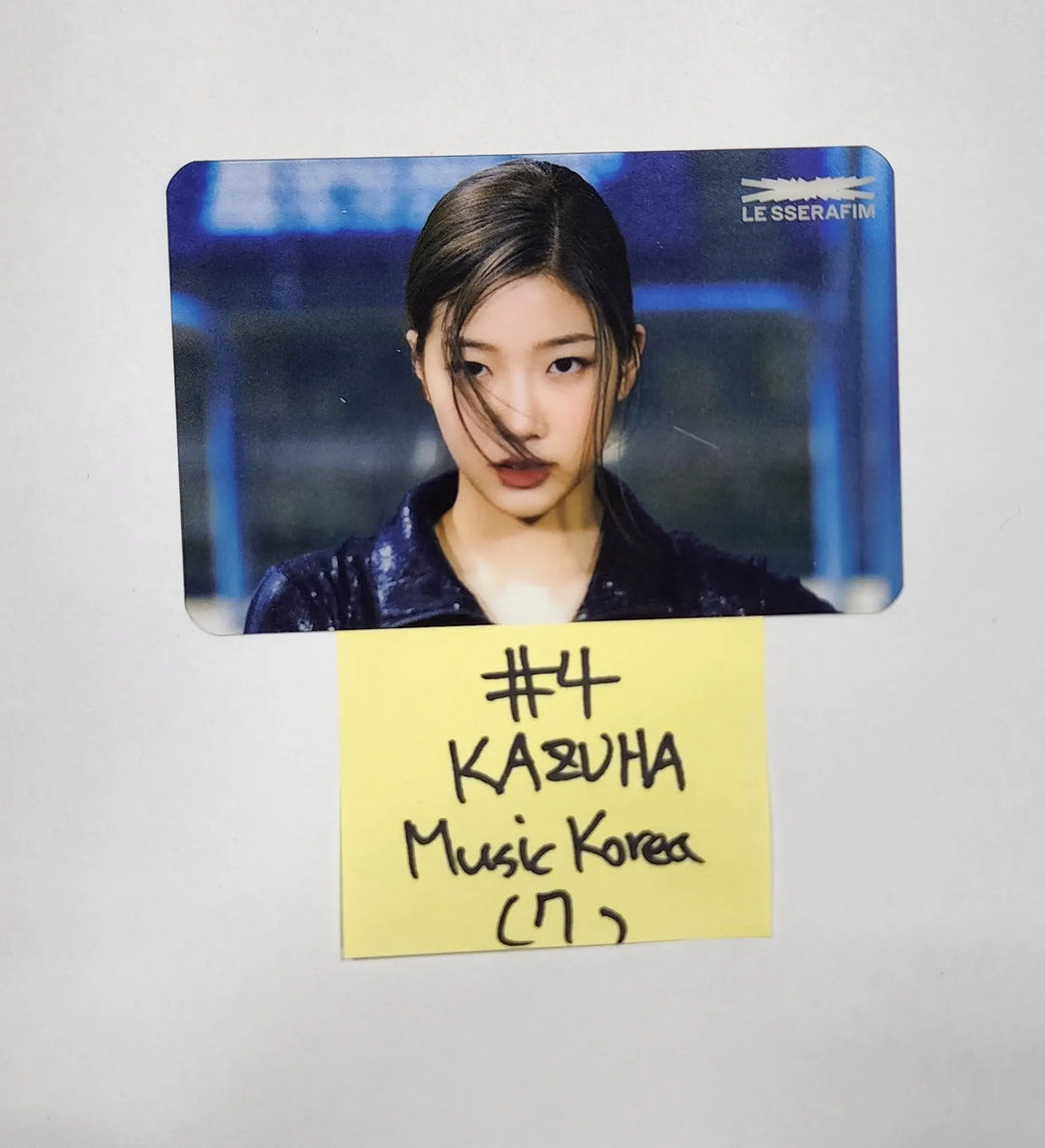 LE SSERAFIM "FEARLESS" - Music Korea Pre-Order Benefit PVC Transparent Photocard - HALLYUSUPERSTORE
