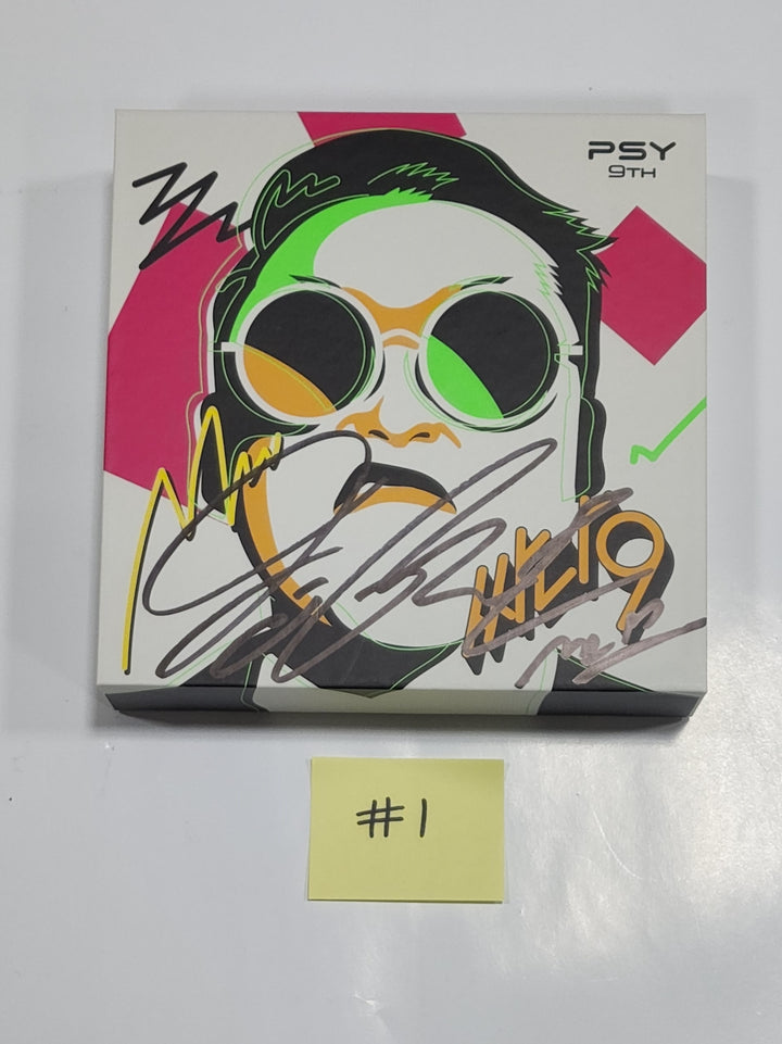 PSY "SSADA9" 9th Album - Hand Autographed(Signed) Promo Album