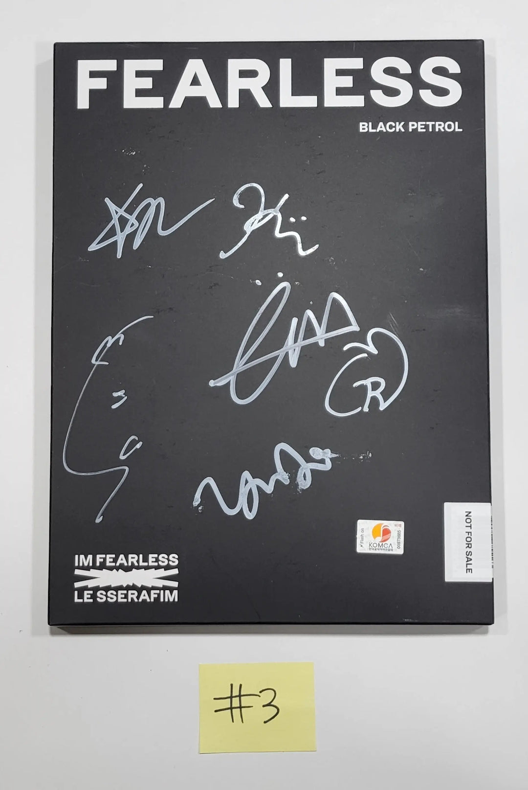 LE SSERAFIM "FEARLESS" - Hand Autographed(Signed) Promo Album - HALLYUSUPERSTORE