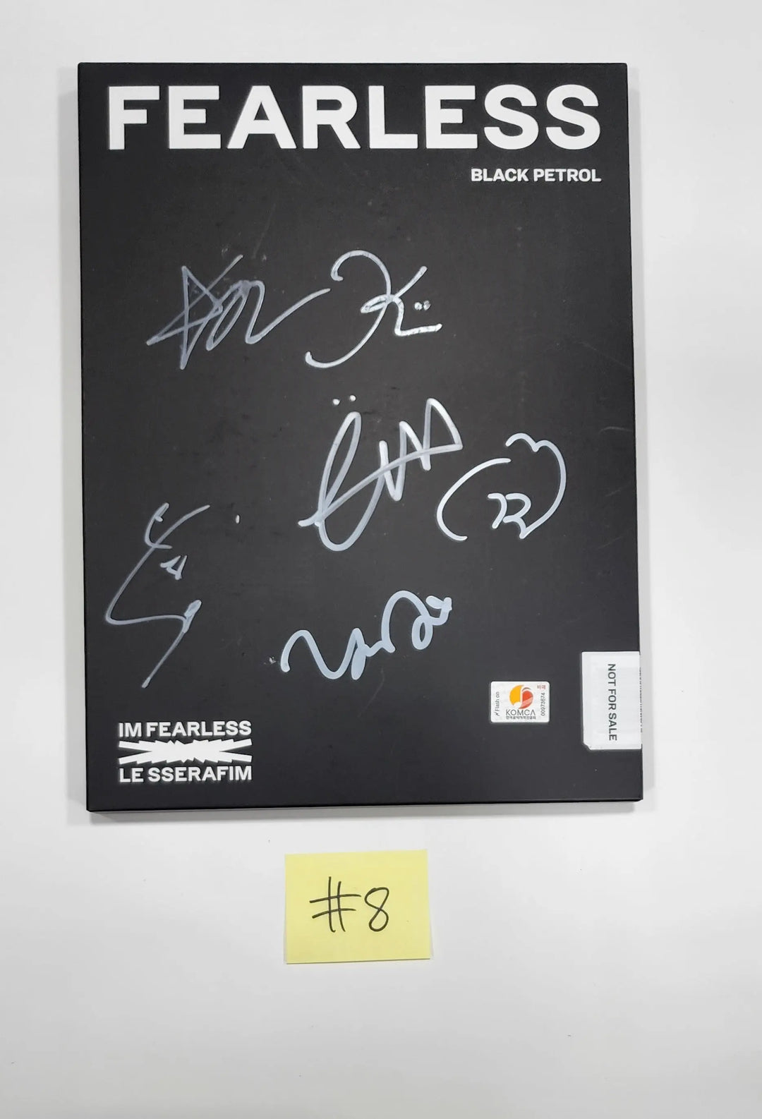 LE SSERAFIM "FEARLESS" - Hand Autographed(Signed) Promo Album - HALLYUSUPERSTORE