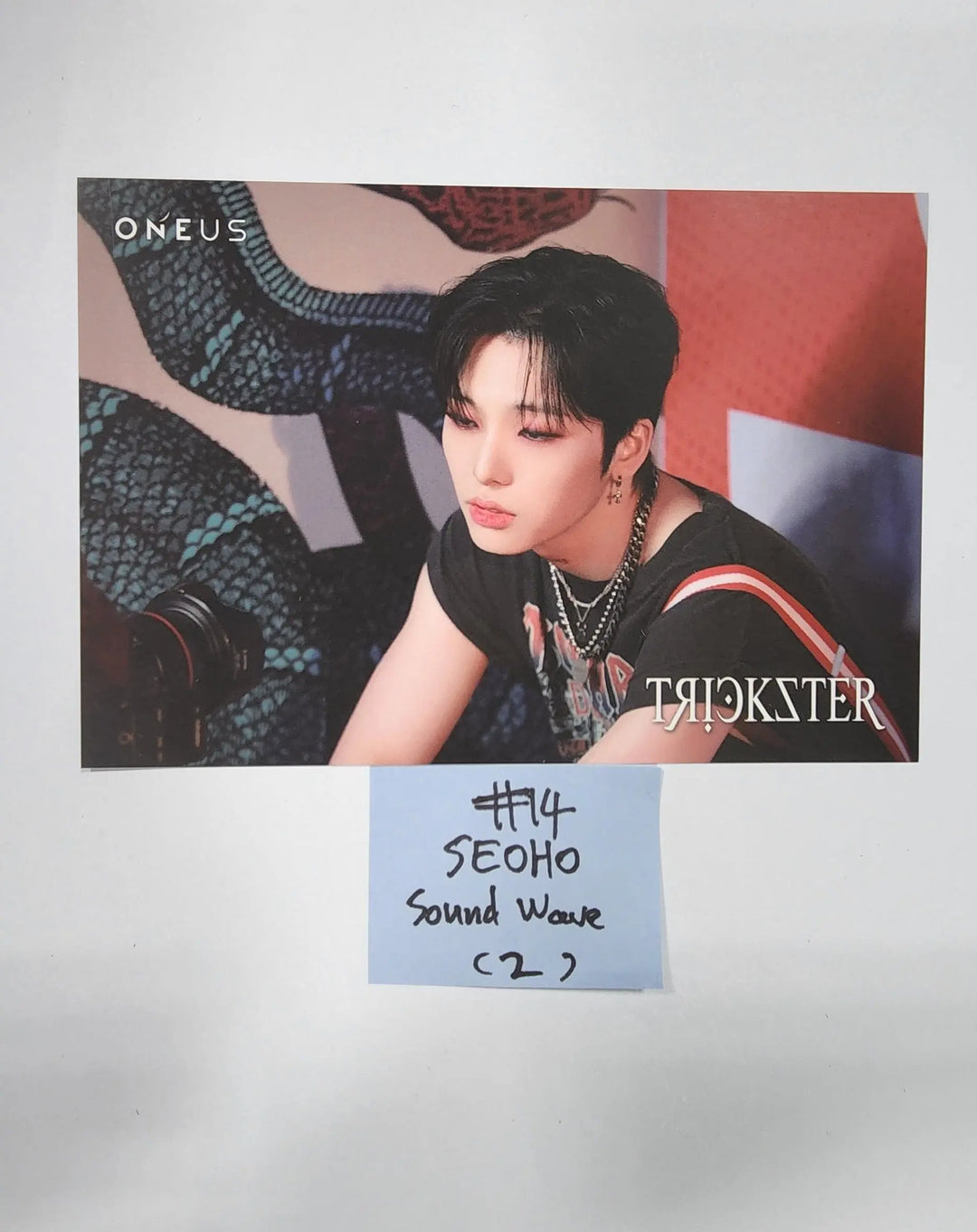 ONEUS 'TRICKSTER' 7th Mini - Soundwave Luckydraw Event PVC Photocard, Postcard - HALLYUSUPERSTORE