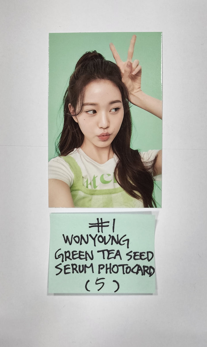 Wonyoung (Of IVE) Green Tea Seed Serum - Innisfree Event Photocard