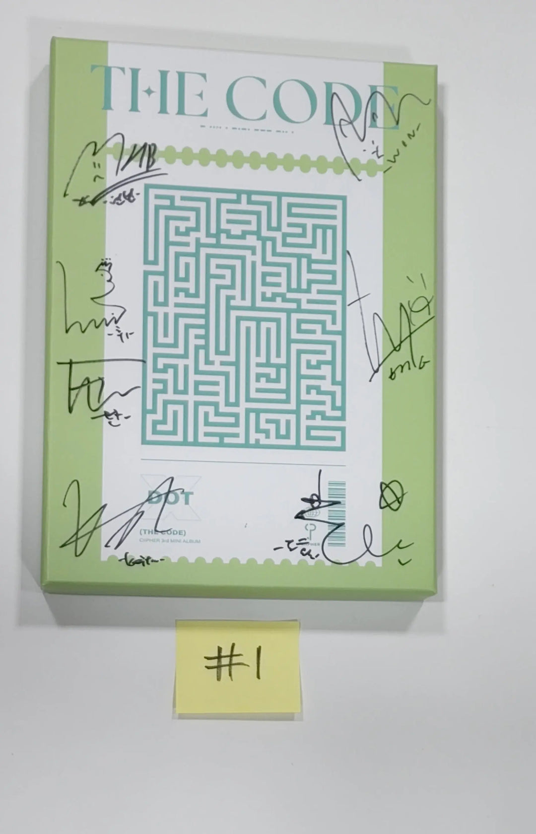 CIIPHER "The Code" - Hand Autographed(Signed) Promo Album - HALLYUSUPERSTORE