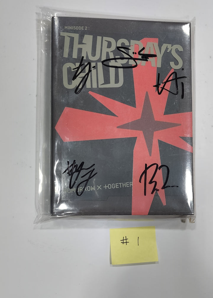 TXT "Minisode 2: Thursday's Child" 4th Mini - Hand Autographed(Signed) Promo Album