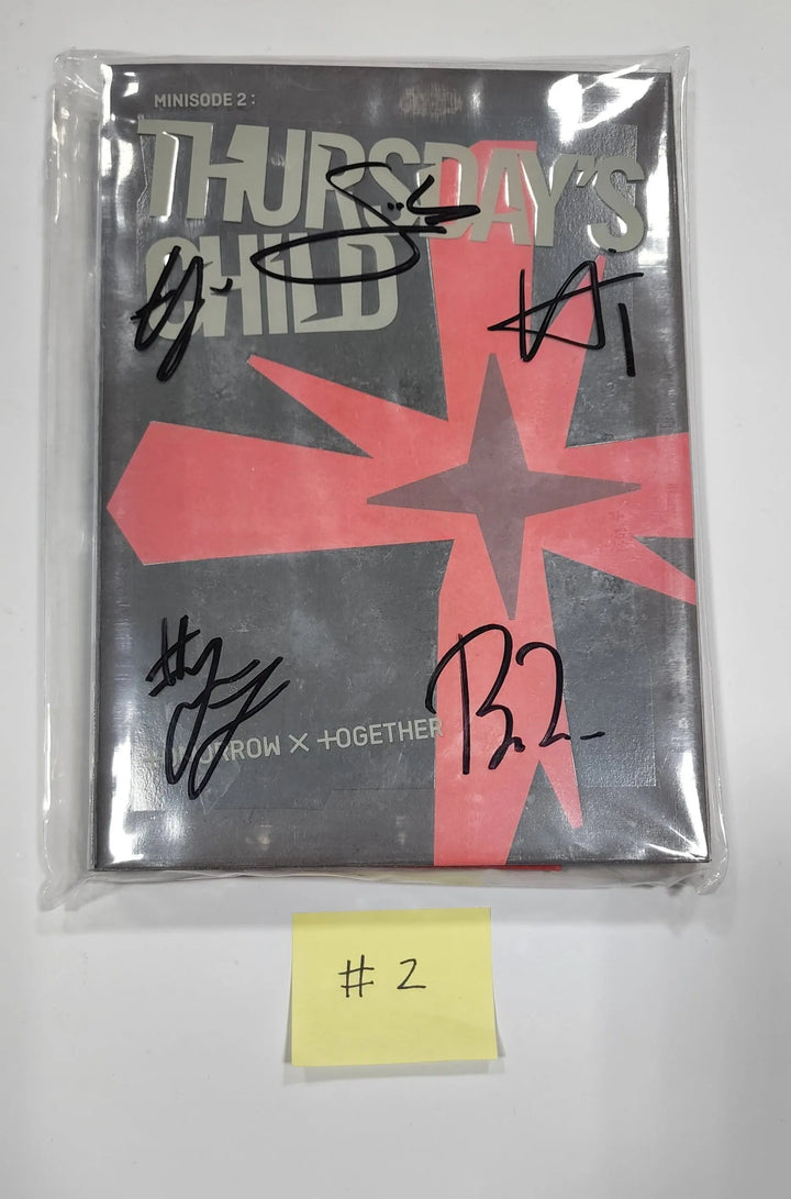 TXT "Minisode 2: Thursday's Child" 4th Mini - Hand Autographed(Signed) Promo Album