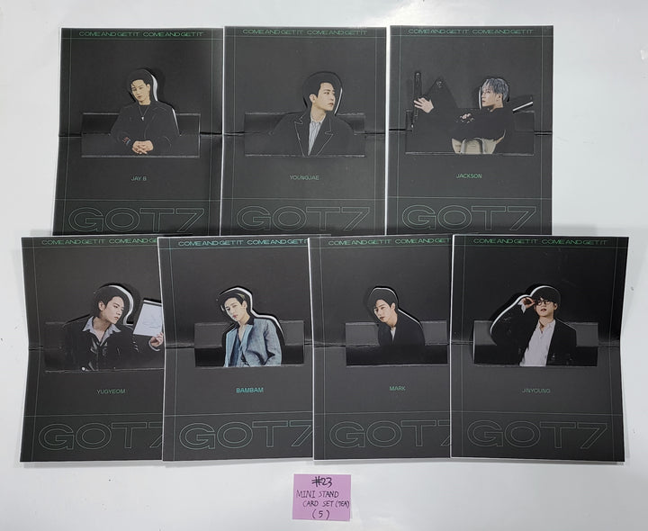 GOT7 "GOT7" - Official Photocard, Polaroid type Photocard, Folded Poster Set (7EA), Mini Stand Card Set (7EA)