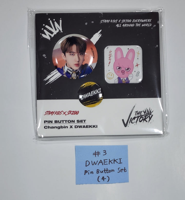 Stray Kids X SKZOO Pop-Up Store 'THE VICTORY' - SKZOO MD [Pin Button Set, Epoxy Sticker, Tin Case & Sticker Set]