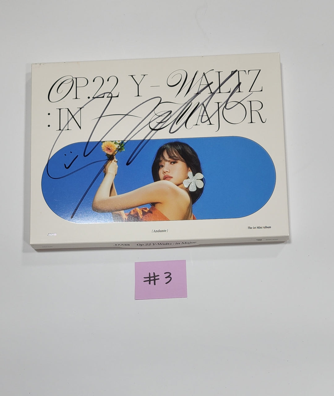 JO YURI (Of IZONE) 'Op.22 Y-Waltz : in Major'  - Hand Autographed(Signed) Promo Album