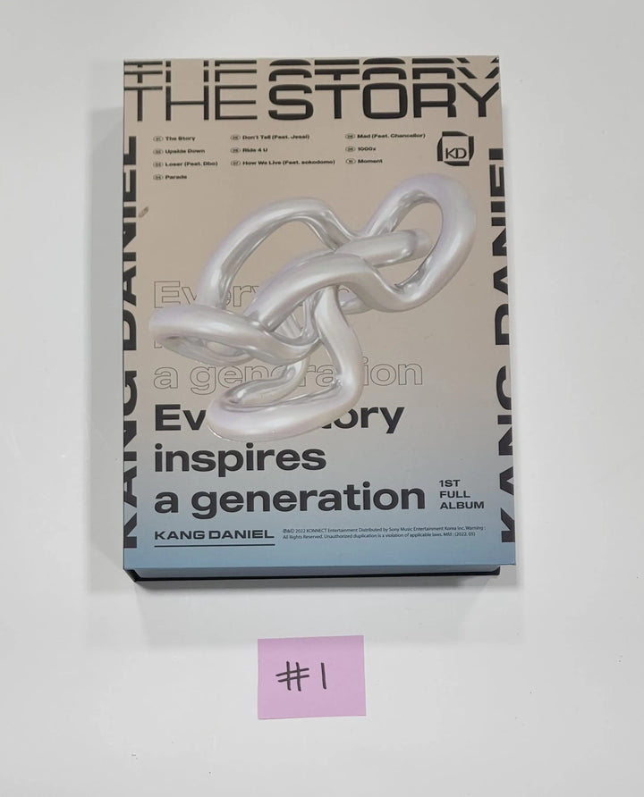 KANG DANIEL "The Story" 1st FULL ALBUM - Hand Autographed(Signed) Promo Album - HALLYUSUPERSTORE