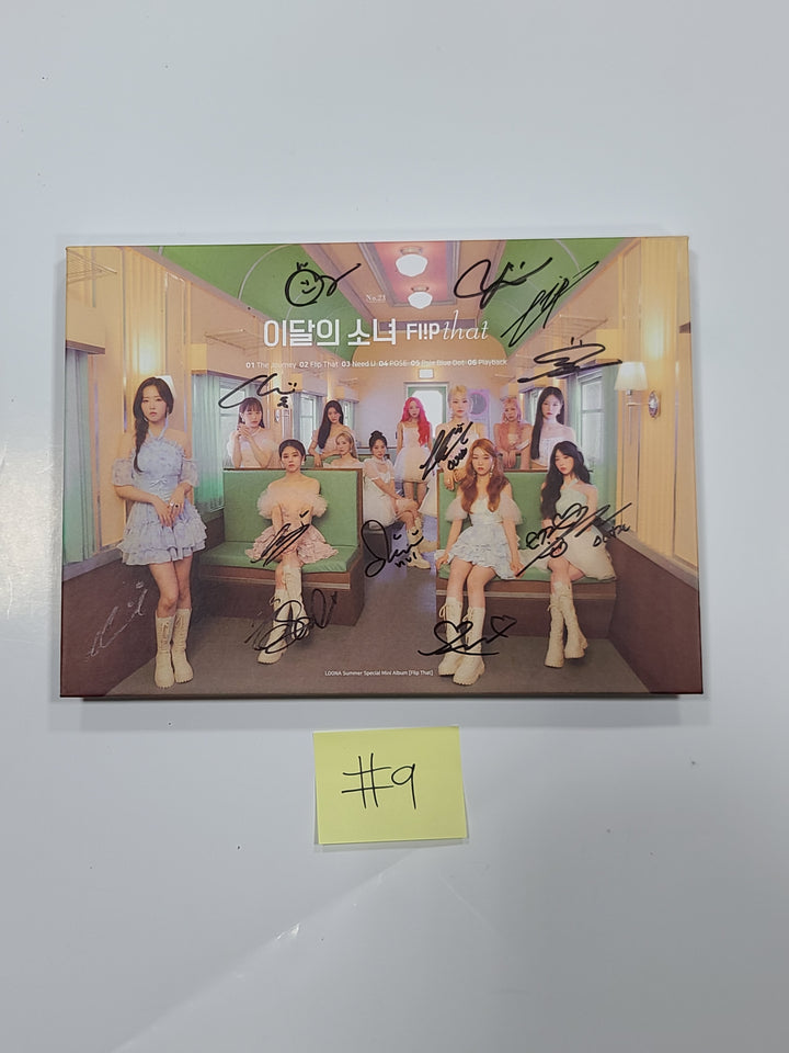 LOONA "Flip That" Summer Special Mini Album - Hand Autographed(Signed) Promo Album