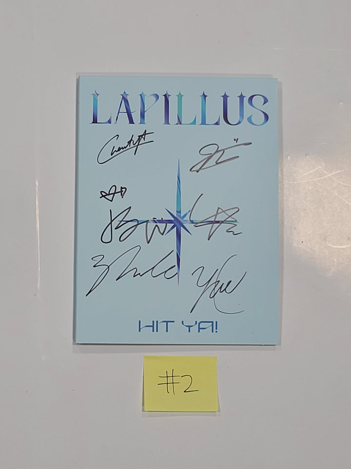 lapillus "HIT YA!" 1st Digital Single Album - Hand Autographed(Signed) Promo Album
