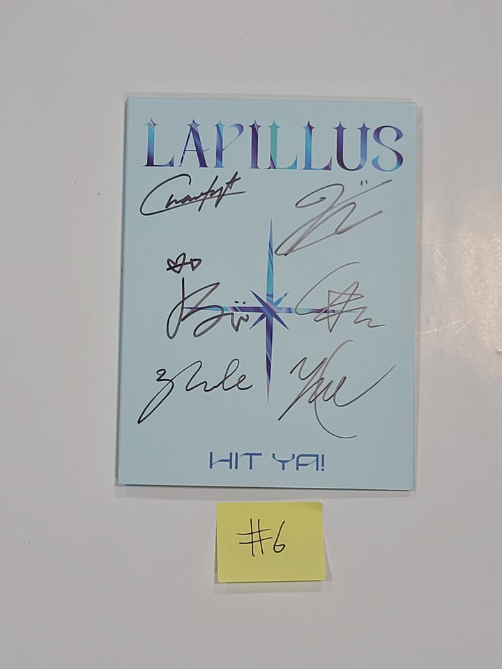 lapillus "HIT YA!" 1st Digital Single Album - Hand Autographed(Signed) Promo Album