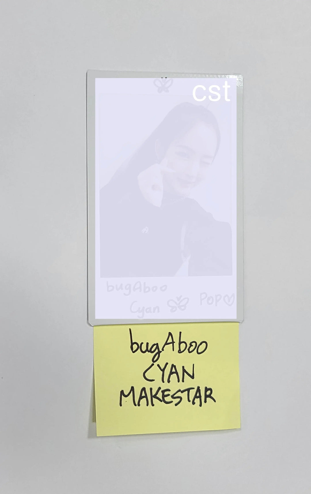 cyan bugaboo CYAN (Of BugAboo) 'POP' - Hand Autographed(Signed) Polaroid