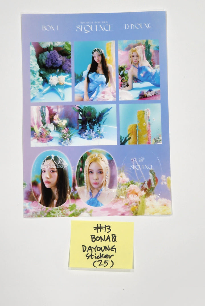 우주소녀 "시퀀스" - 공식 폴디드 포스터, 스티커