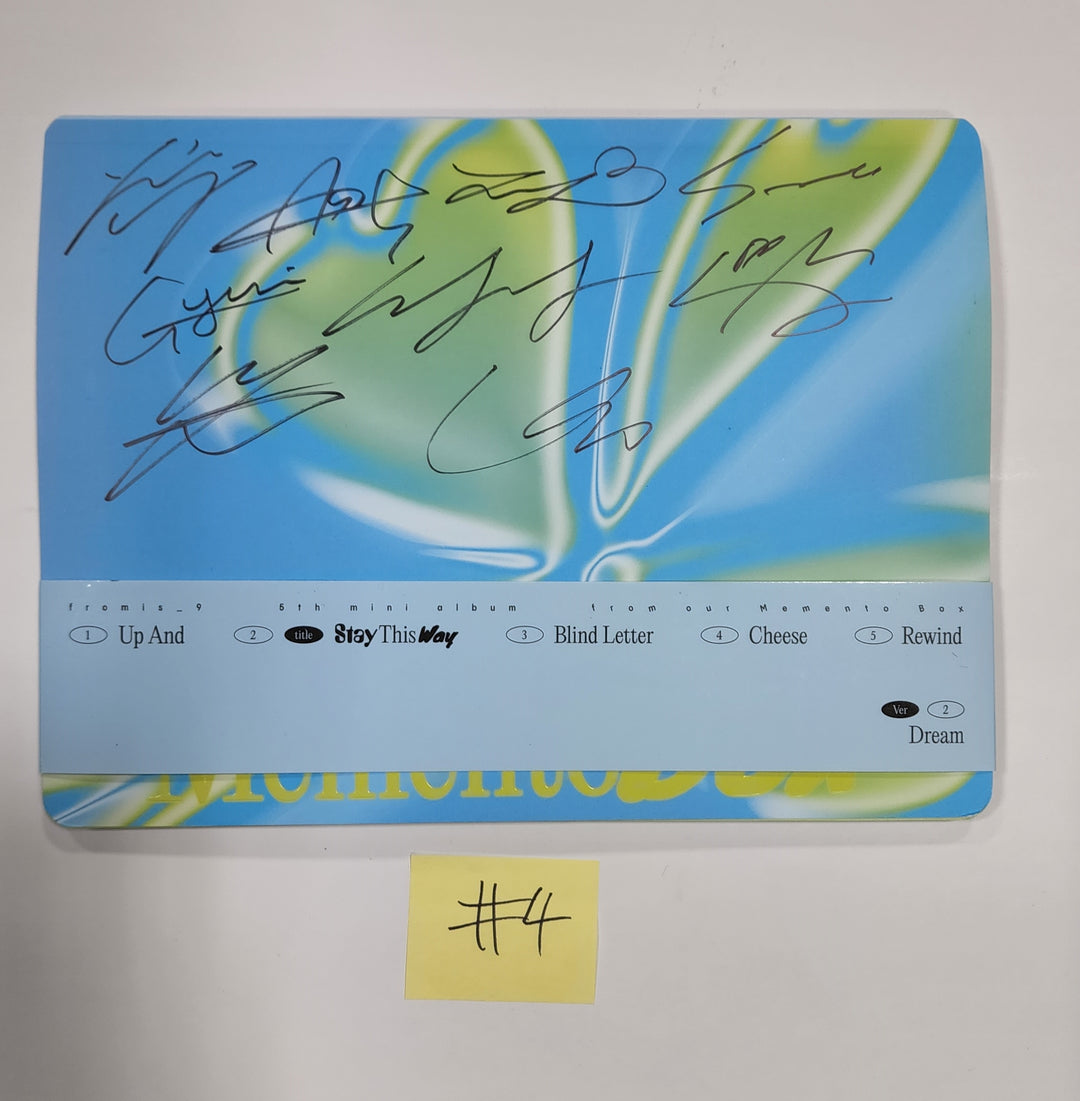 Fromis_9 “from our Memento Box” - Hand Autographed(Signed) Promo Album