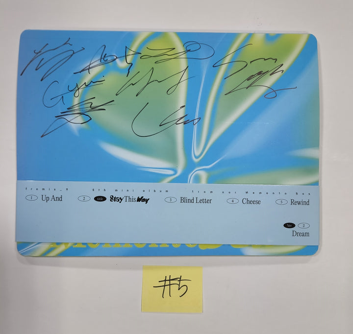 Fromis_9 “from our Memento Box” - Hand Autographed(Signed) Promo Album