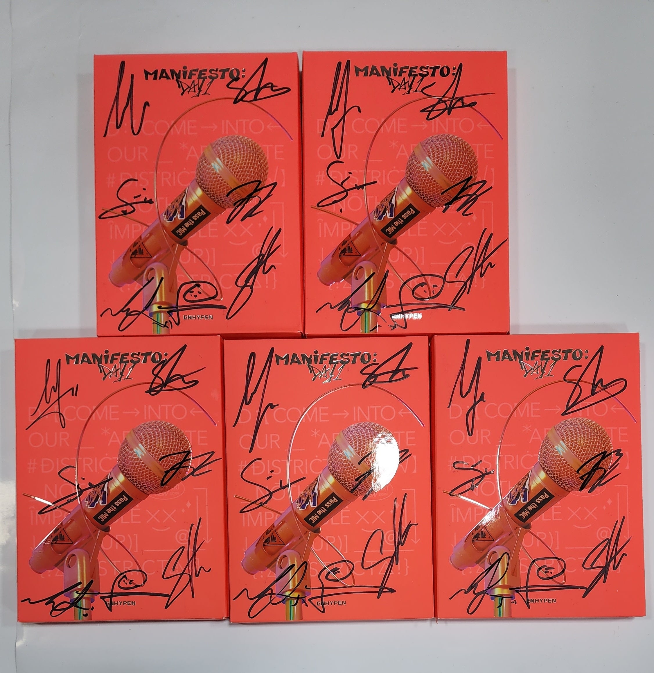ENHYPEN “MANIFESTO : DAY 1” - Hand Autographed(Signed) Promo Album