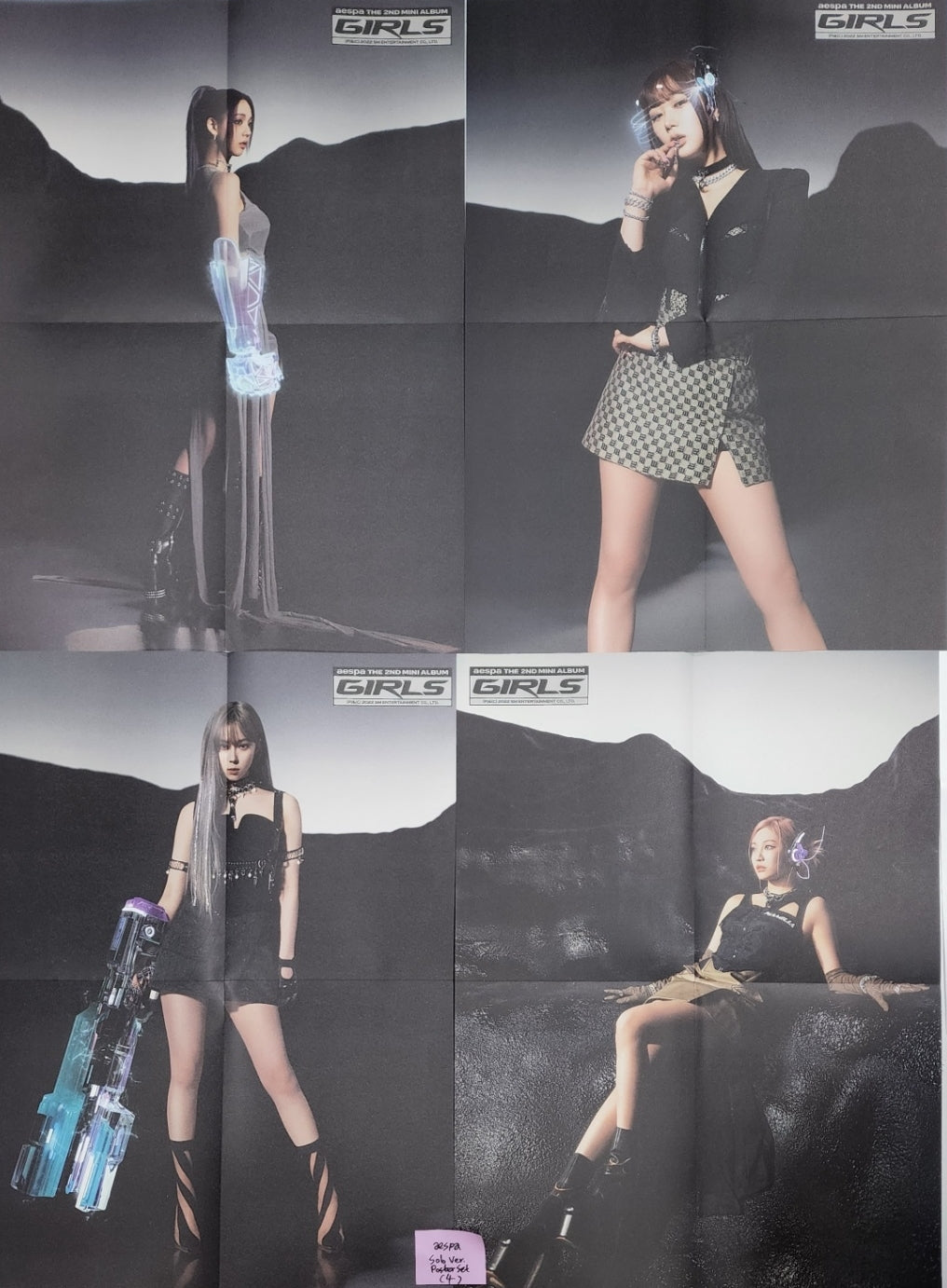 Aespa 'Girls' 2nd Mini - Official Poster Set (4EA)