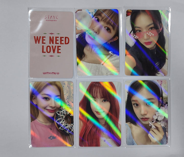 스테이씨 'WE NEED LOVE' - Withmuu 예약판매 혜택 홀로그램 포토카드