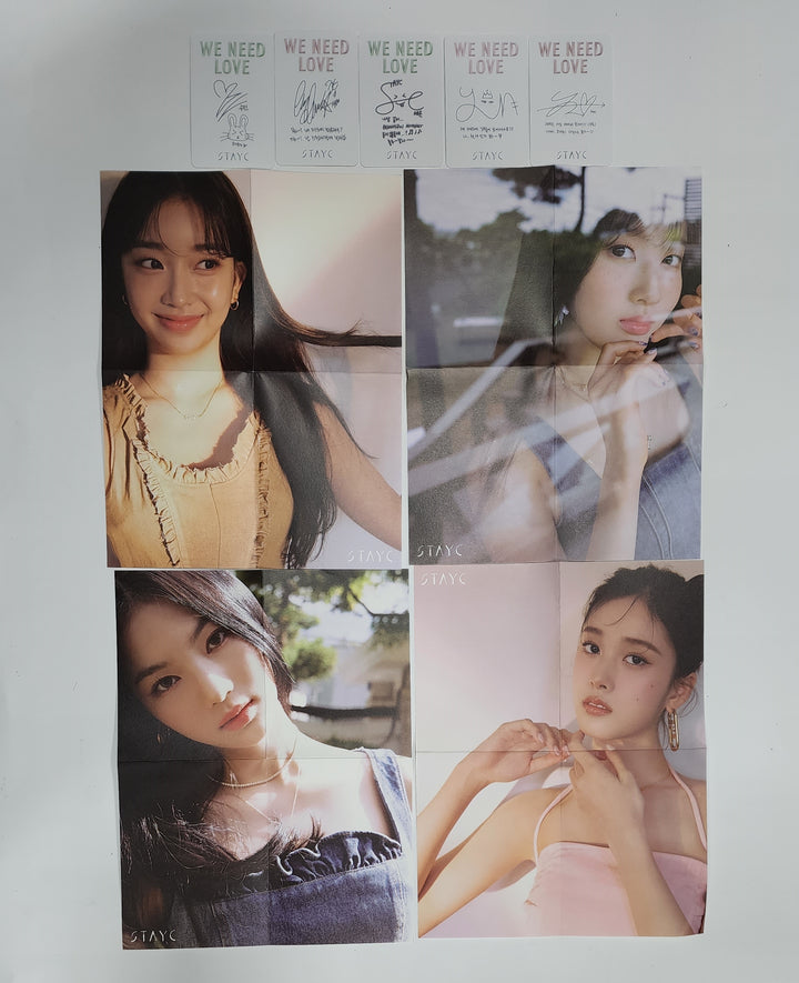 StayC 'WE NEED LOVE' - Official Photocard, Folding Poster [Digipack Ver]