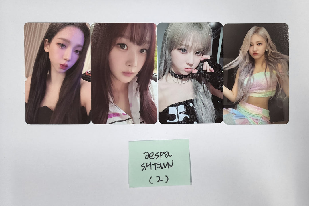 Aespa 'Girls' 2nd Mini - SM TOWN Event Photocards Set (4EA) Round 2