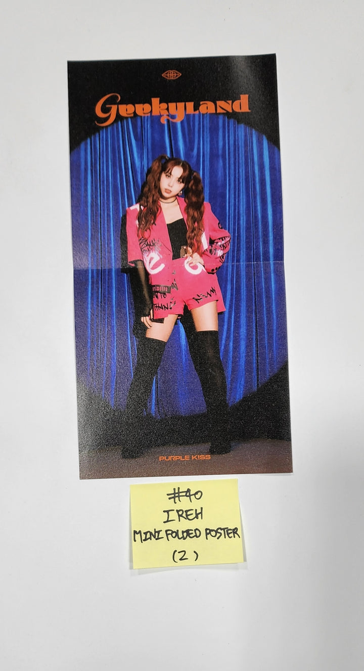Purple Kiss 'GEEKYLAND' - Official Photocard, Mini Folded Poster