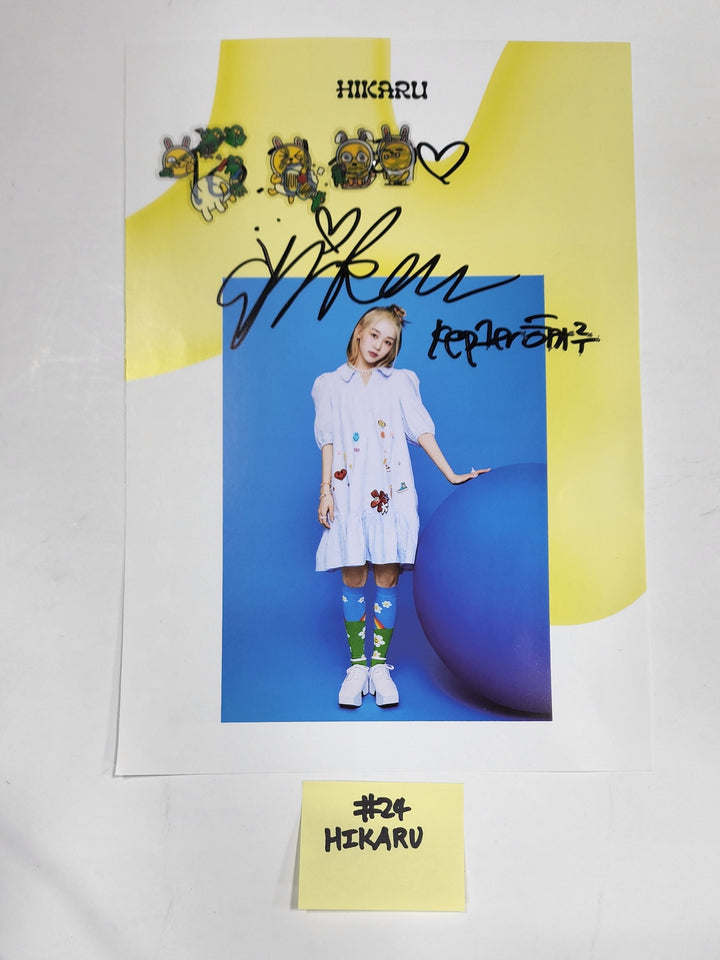 Kep1er - A Cut Page From Fansign Event Albums